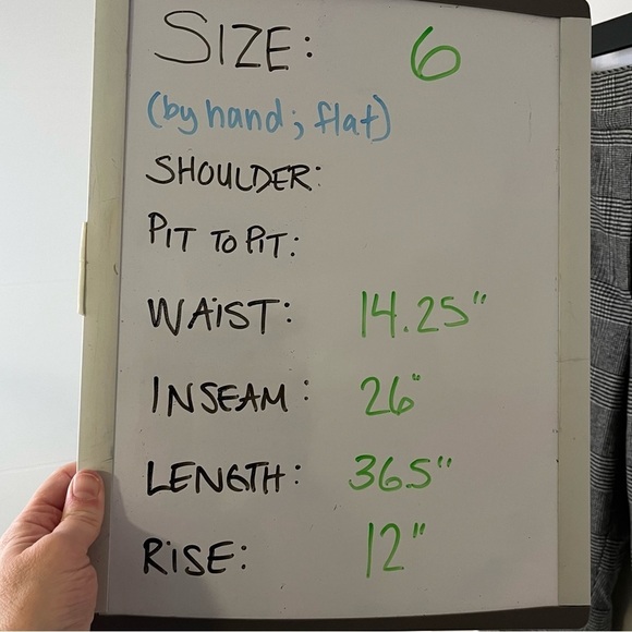 ARITZIA WILFRED Women’s Wool Trouser Pants Black & White Classic Plaid Size 6 - Picture 6 of 11